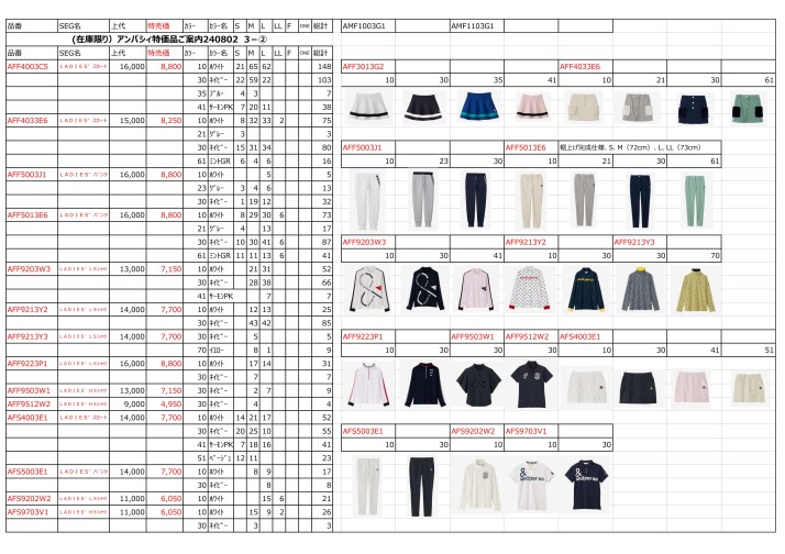 アンパスィSS特価商品2408<2>