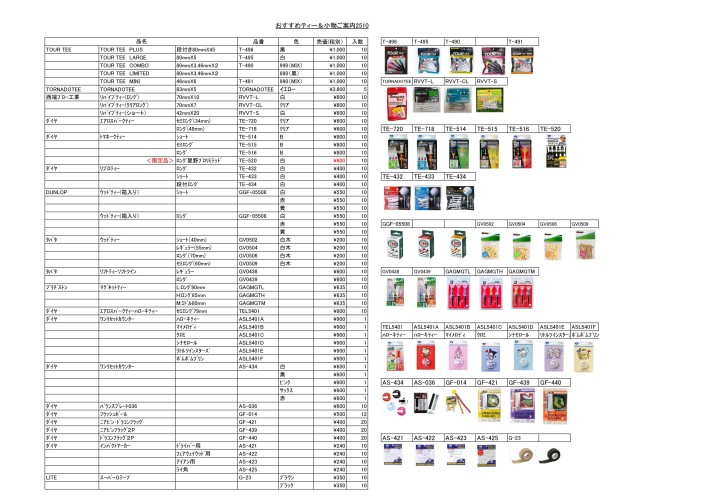 おすすめティー小物発注書2510